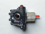 Top and Side View of Suntec E7NC10697P showing Hydraulic Port Configurations