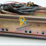 Front view of Yamatake JS-PIPM01 Power Module with LED Indicators and Toggle Switches