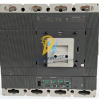 Front view of ABB SACE T6H 800 Amp 4-pole Moulded Case Circuit Breaker with manual operating handle.
