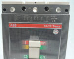 Technical specifications label for ABB TMAX T5N 630 showing Icu 36kA and Ue 690V