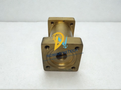 Carlyle Carrier 5H120 Relief Valve Spare Part - Reverse Flange View Premium brass pressure relief valve replacement part for Carlyle Carrier 5H120 open type marine refrigeration compressor showing the opposite flange side.