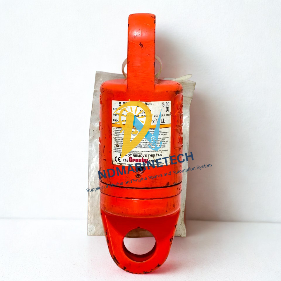Crosby S-5 Eye & Eye Swivel 5 Ton Crosby S-5 Eye and Eye Swivel 5 Ton MPN 297253 with roller thrust bearing and orange finish