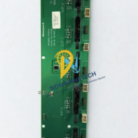 Top-down view of Honeywell 50013964-001 USB sensor interface circuit board showing Slot 4 through Slot 8 connectors and factory test system labels.