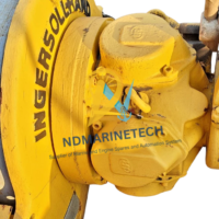 Ingersoll Rand FA5A-24XK1 air winch radial piston motor assembly showing the yellow cast steel frame housing.
