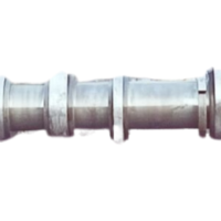 Complete marine diesel engine camshaft assembly for MAN B&W 7L40/54 four-stroke propulsion plant featuring precision-ground valve lobes and integrated drive gear.