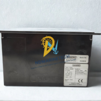 Full side profile view of the SAACKE F-OSA burner control unit, part number 143200, showcasing the complete module assembly for marine boilers.
