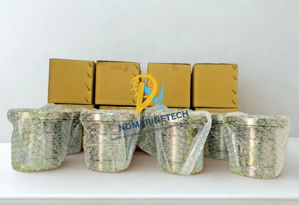 Sabroe CMO Cylinder Liner Set Brand new Sabroe CMO compressor cylinder liner replacement parts safely wrapped in protective bubble wrap with export packaging boxes.
