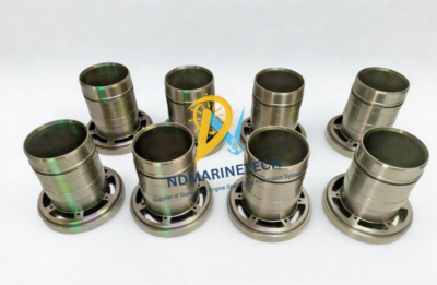 Premium Cast Iron Cylinder Liners for Sabroe CMO Compressor Inverted view of Sabroe CMO series compressor cylinder sleeves highlighting the smooth outer body and machined O-ring sealing grooves.