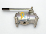 Double-acting reciprocating Sili CS-25Y/H marine hand pump for shipboard oil and water transfer.