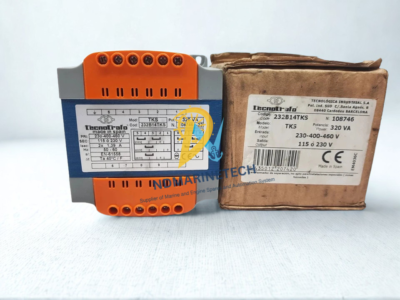 Tecnotrafo TKS 320 VA Full Product and Box Set Complete set of Tecnotrafo TKS 320 VA transformer with original box for marine and industrial automation.