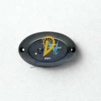 Front interface of Tokyo Keiki ARS-002 BNWAS Reset Unit featuring a tactile reset button and LED status indicator in a black marine-grade housing.