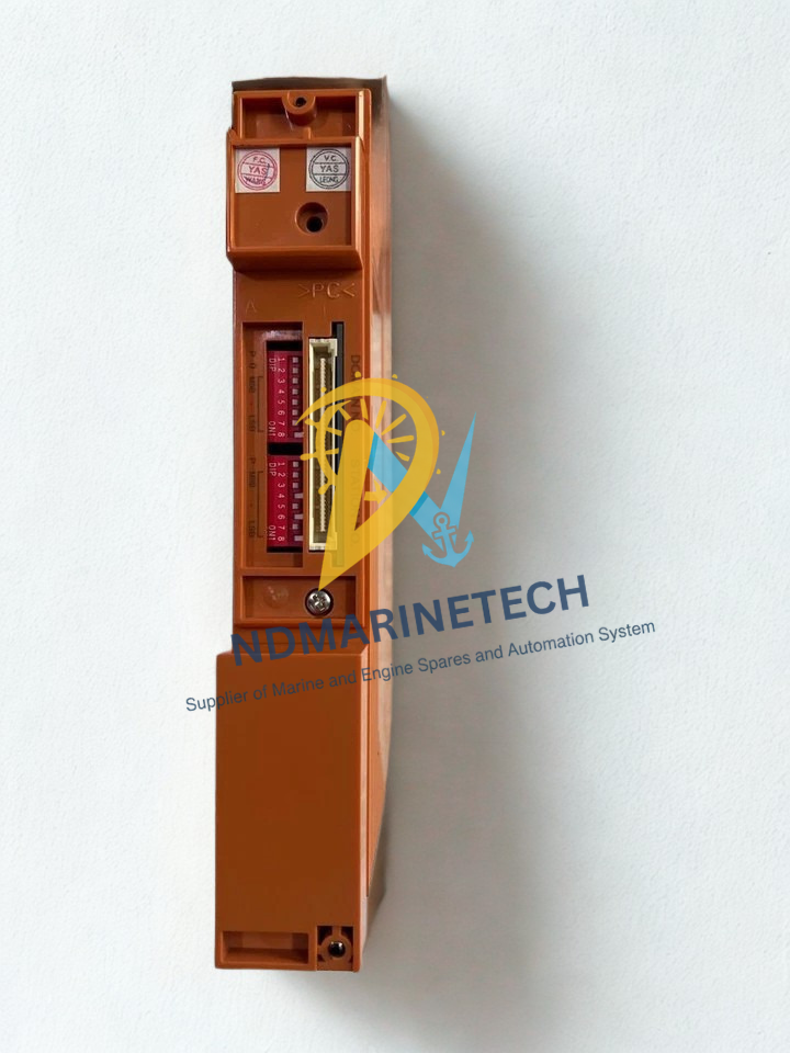 Yokogawa SCP461-51 S2 Vertical rear connection array of Yokogawa SCP461 processor module showing dual dip switch banks for station addressing