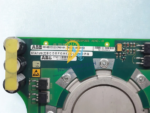 Close-up of the manufacturer label on ABB 3BHB003230R0101 5SXE 05-0152 drive card showing part numbers 3BHB003023P201 AEND.: B and serial barcodes.