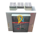 Close-up of ABB Sace F2 F2S technical nameplate data showing 2500A rated current, 690V operation voltage, and 60kA short-time withstand current.