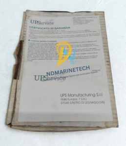 UPS Manufacturing S.r.l. Official Warranty Certificate Document UPS Manufacturing S.r.l. Certificato di Garanzia document for Advance Electrical power conditioner unit.