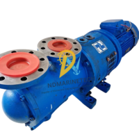 Isometric view of Allweiler SNGF210ER46E8.9-W61 triple screw pump