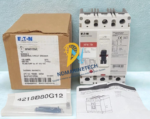 New Eaton HFW3125VL 125 AMPS 690 VAC industrial circuit breaker complete kit with original box hardware pack 4218B80G12 and installation manual.