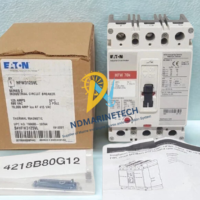 New Eaton HFW3125VL 125 AMPS 690 VAC industrial circuit breaker complete kit with original box hardware pack 4218B80G12 and installation manual.