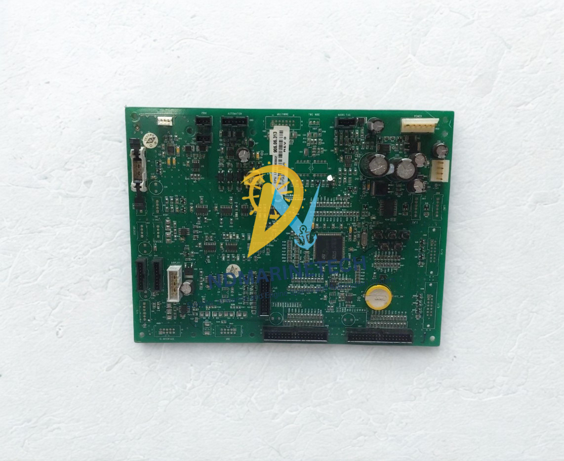 Gilbarco LM22135 Full top view of Gilbarco LM22135 Tulip-II CPU Board Assy LE911560002 showing integrated microchips, capacitors, and port interfaces.