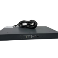 Front view of MGE Pulsar STS 16 rackmount source transfer switch showing LED mimic status panel.