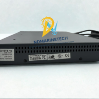 MGE Pulsar STS 16 side panel view showing technical rating label and certification marks.