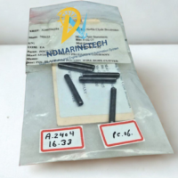 A 6-piece lot of genuine Morse-Starrett POC2500-5 hollow split blade pins for the Pell Hydrashear hydraulic cable cutter, displayed on spare parts packaging.