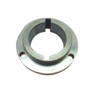 Reverse bare metal machined steel face of the Morse-Starrett POC2500-8 ram collar highlighting the inner lip and dual-keyway alignment channel.