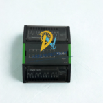 Schneider Electric SmartX DI-16 I/O module SXWDI16XX10001 overhead view showing LED status indicators and input rating diagram