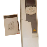 ABB ACS580-01-017A-4 enclosed variable frequency drive R2 frame size front view with original quick installation guide manual
