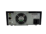 BK Precision 9104 multi-range DC power supply front panel showing digital displays, control knobs, and output binding posts