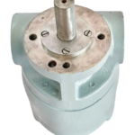 Top-down view of the BSM Brown & Sharpe No. 557 pump featuring the precision drive shaft and mounting faceplate.