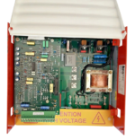 Top internal layout of Bentec Minisemi 380 printed circuit board and high voltage terminal blocks.