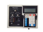 GE DS38200SRB1C1B EGR Module front control panel featuring digital LCD keypad operator interface, engine mode switch, ammeter, and voltmeter selectors