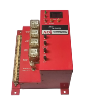 Side profile view of Det-Tronics AOi Supervised Ultraviolet Fire Detection System controller housing showing push buttons and status indicator LEDs.
