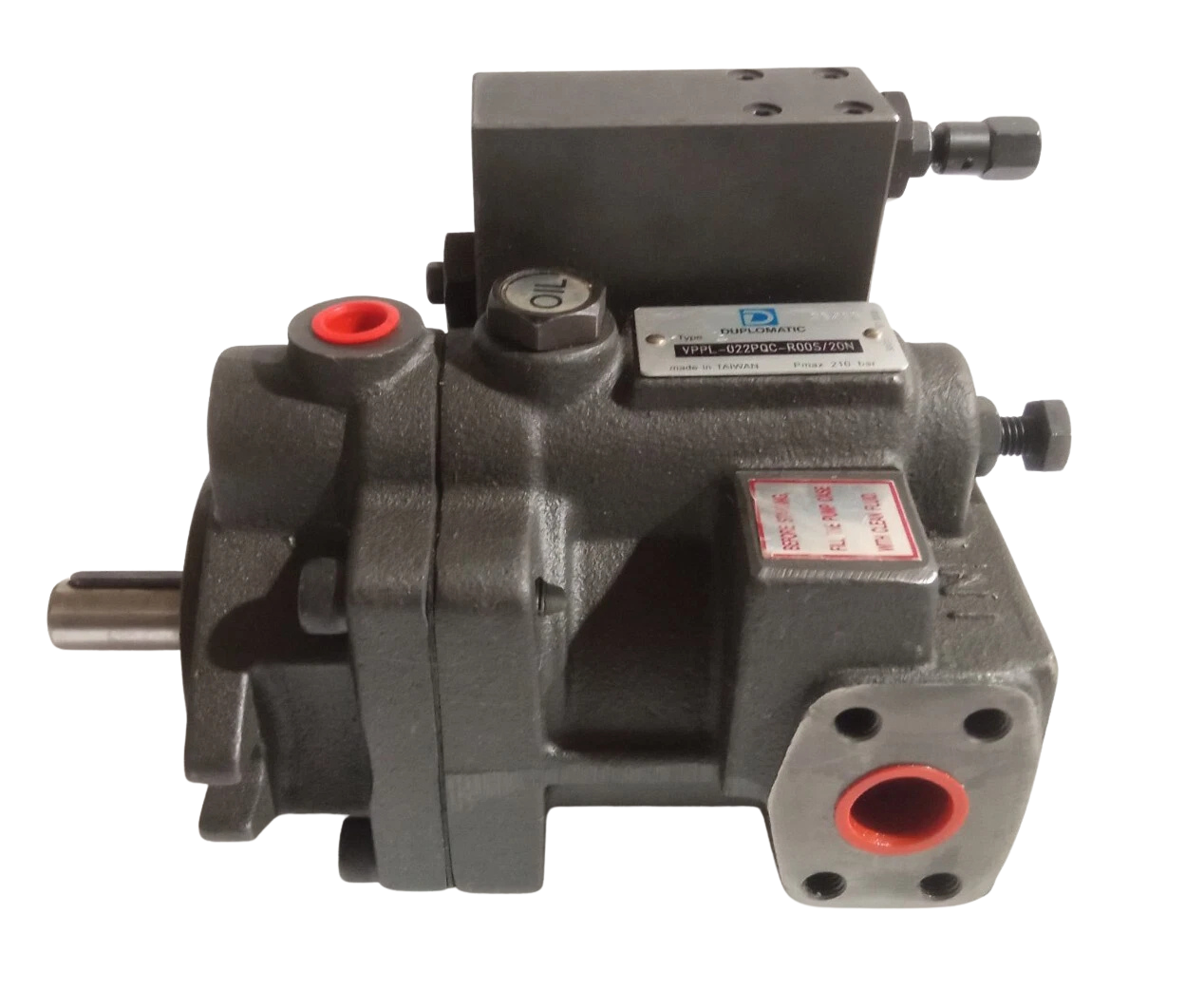 Duplomatic VPPL-022PQC-R00S 20N Pump(1) Duplomatic VPPL-022PQC-R00S/20N variable displacement axial piston pump side profile