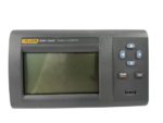Front view of Fluke 1620A DewK digital thermometer hygrometer display base station with navigation keypad