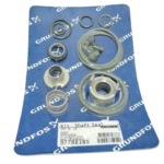 Genuine Grundfos 97788185 mechanical shaft seal kit DQQV for CRT 8 and CRT 16 centrifugal pumps showing full component layout on original blue backing.