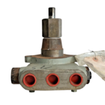 HP Technik NVBHRG Fuel Oil Pump bottom view showing port connections and model markings