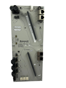 Honeywell CC-TFB412 Fieldbus Interface Module - Front View Honeywell CC-TFB412 Fieldbus 4 Link Redundant IOTA module circuit board showing the PWA 51308311-275 revision F text, terminal connection slots, and communication ports.