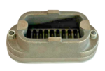 Industrial Suction Valve VAL 0190 angle view showing internal port channels and assembly housing