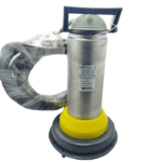 KSB AMA-Drainer A 522 ND/11 industrial submersible motor pump with wrapped heavy-duty power cable on a black background.