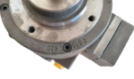 Mounting flange and serial markings on Moog D951-2007 pump