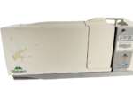 Malvern Mastersizer 2000 optical bench with Hydro 2000S wet dispersion module showing side profile.