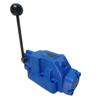 Mannesmann Rexroth H-4WMM22J60 manual hydraulic spool valve isometric angle overview