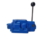 Mannesmann Rexroth H-4WMM22J60 directional control valve side profile with operating hand lever