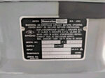 Nameplate label on Masoneilan Dresser 8012-4C positioner detailing FM explosion-proof ratings and electrical specs