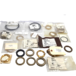 Full kit overview of the NOV Varco 718636 2-year major service repair kit for 3-inch 15M top-entry mud valves, including high-pressure dynamic seals.