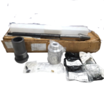 Complete National Oilwell Varco SPK-51037879-3 spares kit featuring a precision-machined adjustable stem with tungsten carbide tip, matching valve seat sleeve, aluminum position indicator scale, and associated API 6A seal kits displayed with the factory shipping box.
