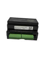Octant Innovations VAV 2.0.2.0 CICC VAV2 module side profile featuring Neuron ID barcode label and green connectors