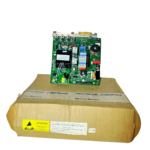 New Sperry Marine T65810812-6 Rev C 10KW Modulator PCB resting on an original Northrop Grumman factory cardboard box with visible serial number labels.